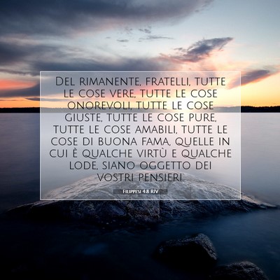 Filippesi 4:8 RIV Immagine del Versetto della Bibbia