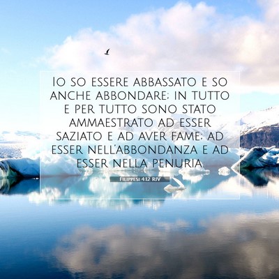 Filippesi 4:12 RIV Immagine del Versetto della Bibbia