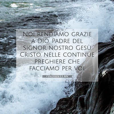 Colossesi 1:3 Versetto della Bibbia Spiegato