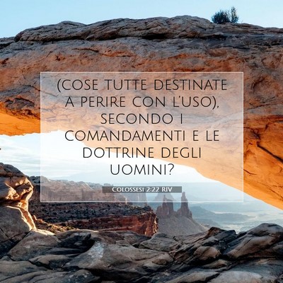 Colossesi 2:22 RIV Immagine del Versetto della Bibbia
