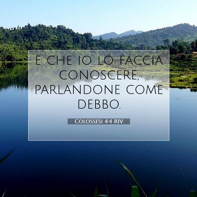 Colossesi 4:4 Versetto della Bibbia Spiegato