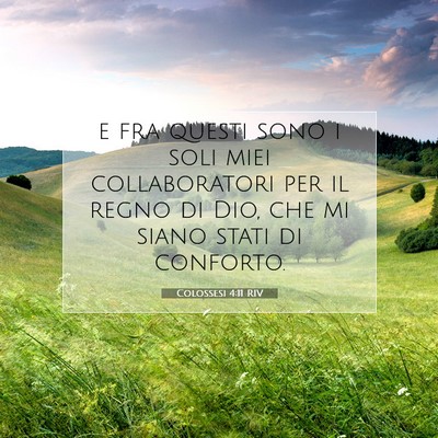 Colossesi 4:11 RIV Immagine del Versetto della Bibbia