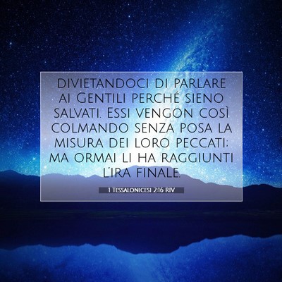 1 Tessalonicesi 2:16 RIV Immagine del Versetto della Bibbia