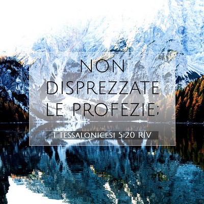 1 Tessalonicesi 5:20 RIV Immagine del Versetto della Bibbia