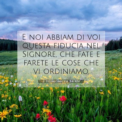 2 Tessalonicesi 3:4 Versetto della Bibbia Spiegato