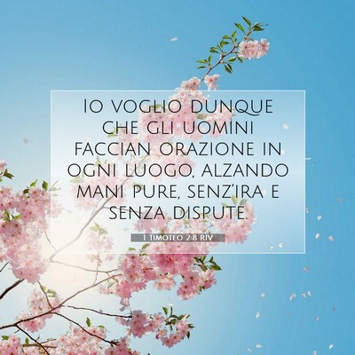 1 Timoteo 2:8 Versetto della Bibbia Spiegato