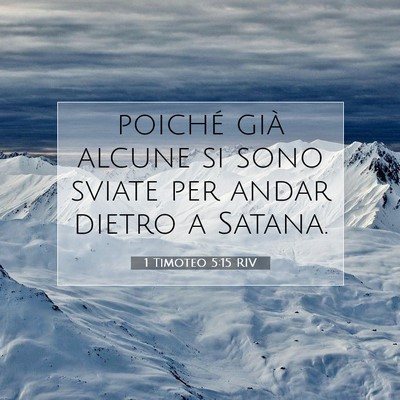 1 Timoteo 5:15 RIV Immagine del Versetto della Bibbia