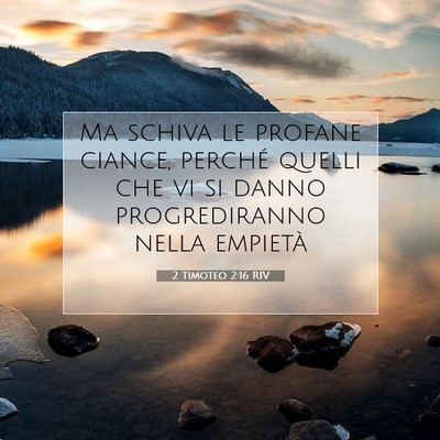 2 Timoteo 2:16 RIV Immagine del Versetto della Bibbia