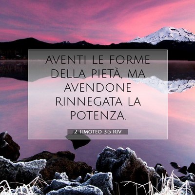2 Timoteo 3:5 Versetto della Bibbia Spiegato