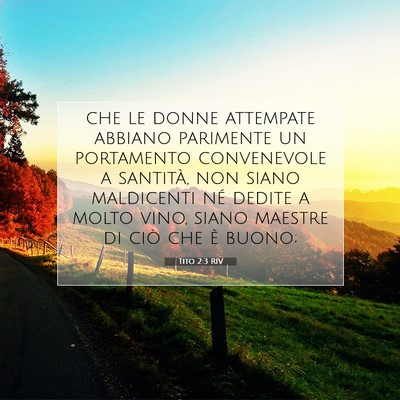 Tito 2:3 RIV Immagine del Versetto della Bibbia