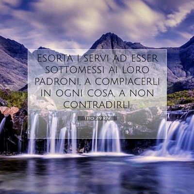 Tito 2:9 RIV Immagine del Versetto della Bibbia