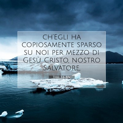 Tito 3:6 Versetto della Bibbia Spiegato