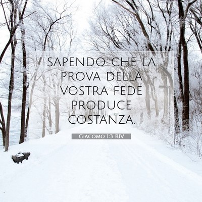 Giacomo 1:3 RIV Immagine del Versetto della Bibbia