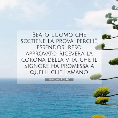 Giacomo 1:12 RIV Immagine del Versetto della Bibbia