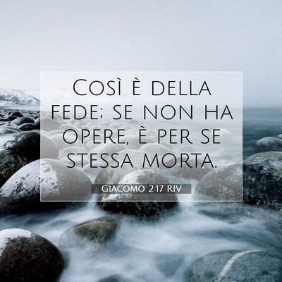Giacomo 2:17 RIV Immagine del Versetto della Bibbia
