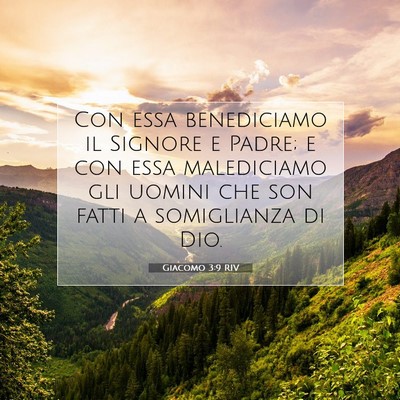 Giacomo 3:9 RIV Immagine del Versetto della Bibbia