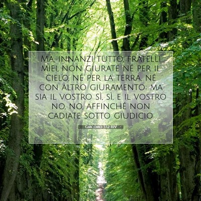 Giacomo 5:12 RIV Immagine del Versetto della Bibbia