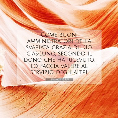 1 Pietro 4:10 RIV Immagine del Versetto della Bibbia