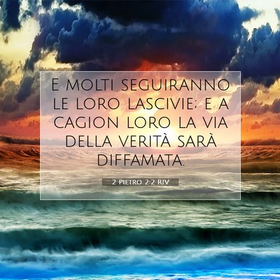 2 Pietro 2:2 RIV Immagine del Versetto della Bibbia