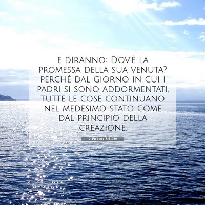 2 Pietro 3:4 RIV Immagine del Versetto della Bibbia