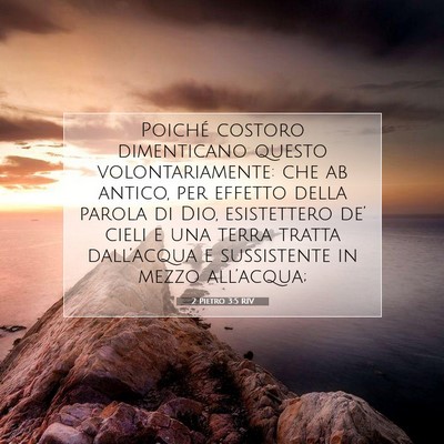 2 Pietro 3:5 RIV Immagine del Versetto della Bibbia