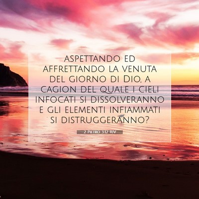 2 Pietro 3:12 RIV Immagine del Versetto della Bibbia
