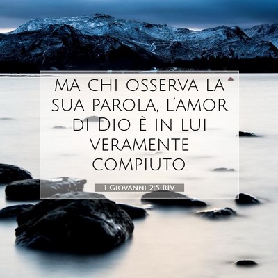 1 Giovanni 2:5 RIV Immagine del Versetto della Bibbia