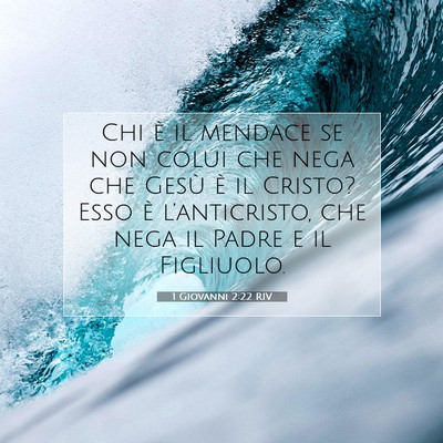 1 Giovanni 2:22 RIV Immagine del Versetto della Bibbia