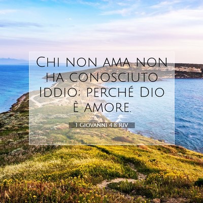 1 Giovanni 4:8 RIV Immagine del Versetto della Bibbia