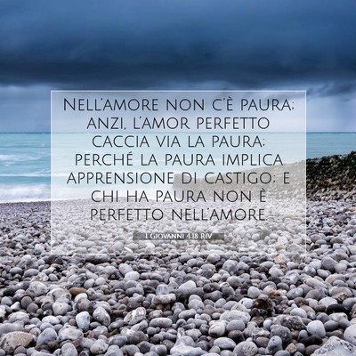 1 Giovanni 4:18 RIV Immagine del Versetto della Bibbia