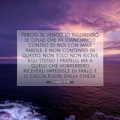 3 Giovanni 1:10 Versetto della Bibbia Spiegato