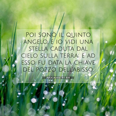 Apocalisse 9:1 RIV Immagine del Versetto della Bibbia