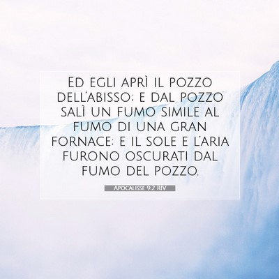 Apocalisse 9:2 RIV Immagine del Versetto della Bibbia