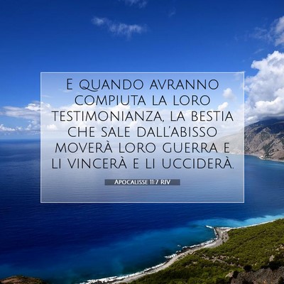 Apocalisse 11:7 RIV Immagine del Versetto della Bibbia