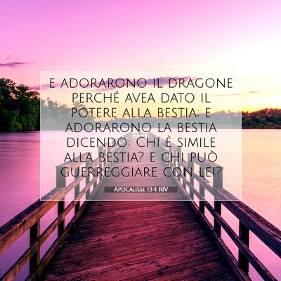 Apocalisse 13:4 Versetto della Bibbia Spiegato