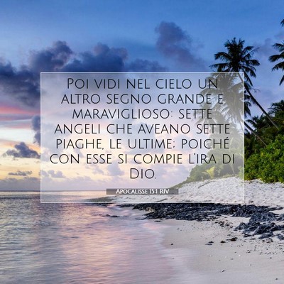 Apocalisse 15:1 RIV Immagine del Versetto della Bibbia