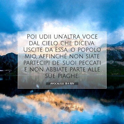 Apocalisse 18:4 Versetto della Bibbia Spiegato