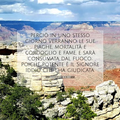 Apocalisse 18:8 Versetto della Bibbia Spiegato