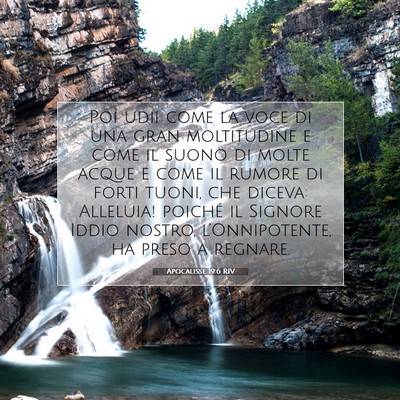 Apocalisse 19:6 RIV Immagine del Versetto della Bibbia