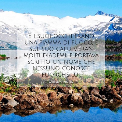 Apocalisse 19:12 Versetto della Bibbia Spiegato