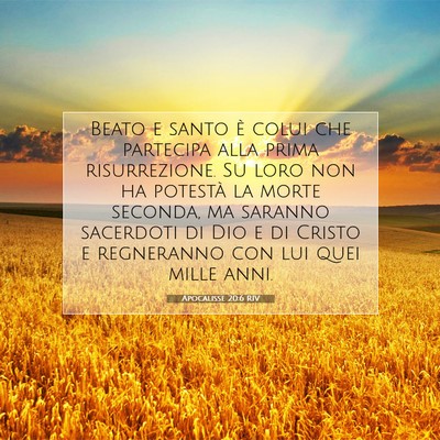 Apocalisse 20:6 Versetto della Bibbia Spiegato
